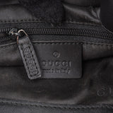 Gucci Monogram GG Canvas Bamboo Handle Shoulder Handbag