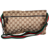 Gucci Multicolor Leather GG Canvas Belt Crossbody Bag