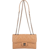 Chanel Quilted Lambskin Antique Hardware Single Flap Crossbody Bag