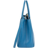 Prada Blue Saffiano Leather Galleria Handbag