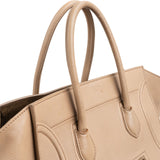 Céline Drummed Calfskin Phantom Handbag