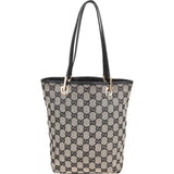 Gucci Monogram GG Canvas Tote Bucket Handbag