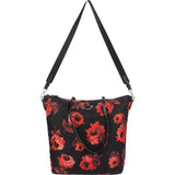 Prada Tessuto Stampato Rose Monogram Tote Shoulder Bag