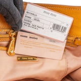 Miu Miu Grained Leather Vitello Lux Handbag