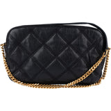 Saint Laurent Black Quilted Leather Becky Crossbody Bag