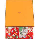 Hermès Eventails Cashmere Silk 140 Scarf Tuch FLEURS ET PAPILLONS DE TISSUS