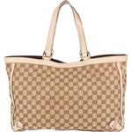 Gucci Monogram GG Canvas Abbey Handbag - vintageandkickz