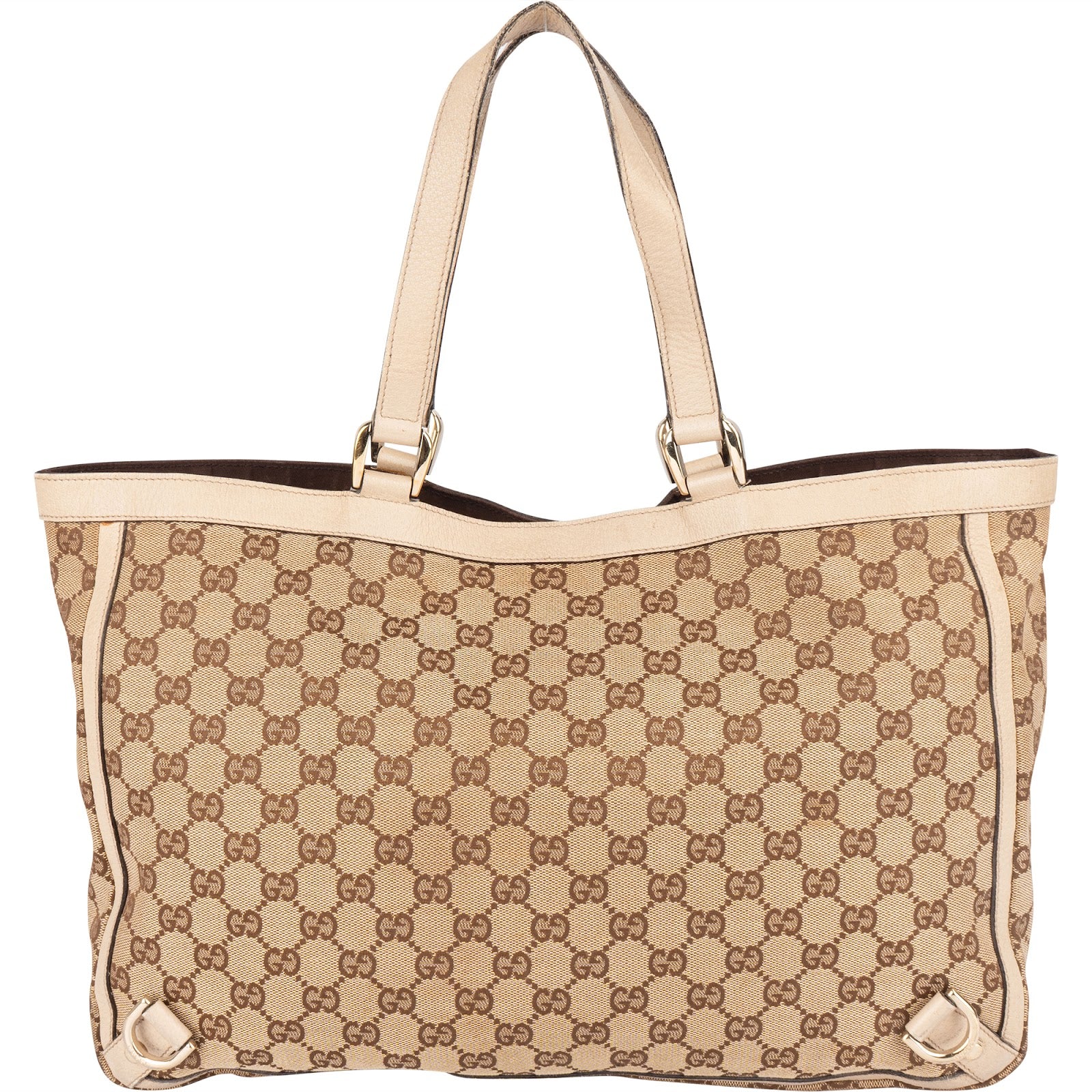 Gucci Monogram GG Canvas Abbey Handbag - vintageandkickz