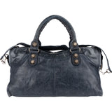 Balenciaga Blue Leather City Handbag