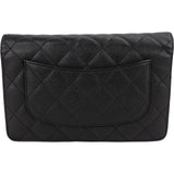 Chanel Quilted Caviar Leather Wallet on Chain Crossbody Bag