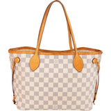 Louis Vuitton Monogram Damier Azur Canvas Neverfull PM Shoulder Bag