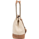 Gucci Perforated Leather Canvas GG Soho Crossbody Bag