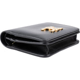 Celine Black Leather Triomphe Wallet