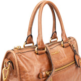 Miu Miu Vitello Lux Shine Leather Bauletto Handbag