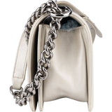 Chanel Quilted Calfskin Boy Single Flap Crossbody Bag