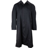 Burberry Black Cotton Trench Coat (M)