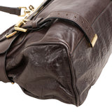 Mulberry Brown Buffalo Leather Small Alexa Satchel Handbag