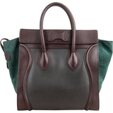 Céline Bicolor Suede & Leather Large Luggage Handbag