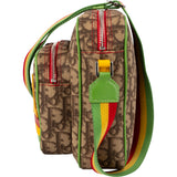 Christian Dior Trotter Monogram Multicolor Striped Rasta Messenger Crossbody Bag