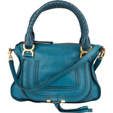 Chloé Grained Calfskin Marcie Satchel Handbag