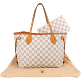 Louis Vuitton Monogram Damier Azur Canvas Neverfull PM Shoulder Bag