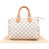 Louis Vuitton Monogram Damier Azur Canvas Speedy 25 Handbag