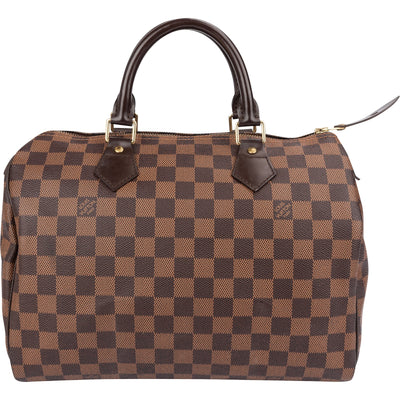 Louis Vuitton Monogram Damier Ebene Speedy 30 Handbag