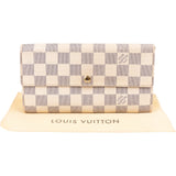 Louis Vuitton Monogram Damier Azur Canvas Sarah Wallet