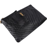 Saint Laurent Quilted Leather Clutch