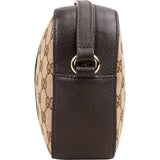 Gucci Monogram GG Supreme Canvas Web Bee Camera Crossbody Bag
