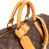Louis Vuitton Monogram Canvas Keepall 55 Bandoulière Travel Bag
