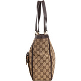 Gucci Monogram GG Canvas Abbey D-Ring Pocket Tote Shoulder Bag