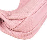 Bottega Veneta Pink Intrecciato Leather Hobo Shoulder Bag
