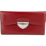 Louis Vuitton Red Epi Leather Montaigne Long Bifold Organizer Cardholder