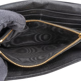 Prada Black Nappa Gaufre Leather Continental Wallet