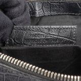 Balenciaga Crocodile Embossed Classic Clutch - vintageandkickz