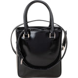 Prada Brushed Patent Leather Mini Tote Crossbody Handbag