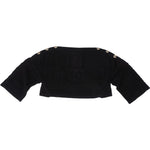 Chanel Black Knit CC Emblem Cable Cropped Sweater (FR 36 / DE 34) xx Größe - vintageandkickz