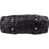 Miu Miu Vitello Lux Leather Gathered Tote Handbag