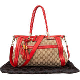 Gucci GG Monogram Bamboo Handbag