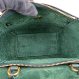 Celine Dark Green Grained Calfskin Nano Belt Handbag