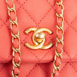 Chanel Quilted Caviar Leather Small Coco Handle Handbag