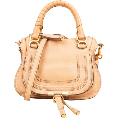 Chloé Grained Leather Marcie Mini Handbag