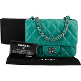 Chanel Quilted Lambskin Mini Rectangular Single Flap Crossbody Bag