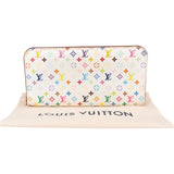 Louis Vuitton Canvas Monogram Multicolor Zippy Clip Organizer Wallet