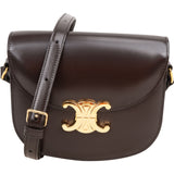 Celine Shiny Calfskin Teen Triomphe Crossbody Bag