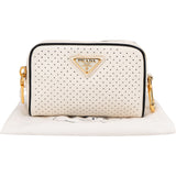 Prada Perforated Saffiano Leather Mini Pouch