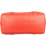 Gucci Red Guccissima Leather Sukey Top Handle  Handbag