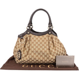 Gucci Monogram GG Canvas Sukey Hobo Handbag