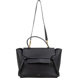 Céline Black Grained Calfskin Belt Handbag
